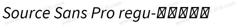 Source Sans Pro regu字体转换